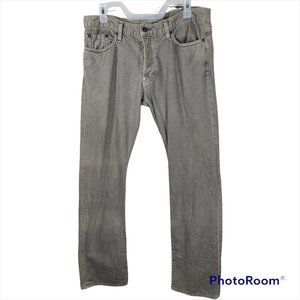 Vince Gravel Jeans Button Fly 5 Pocket 100% Cotton Size 33 Made In USA